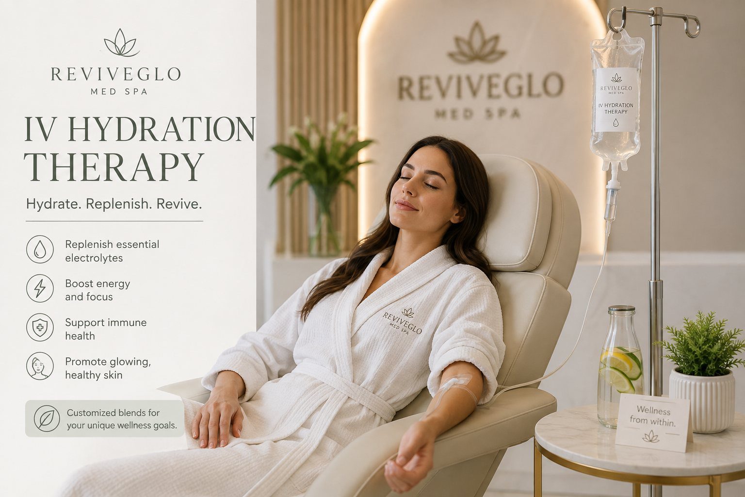IV Hydration Therapy treatment atmosphere